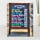 Turkish Restaurant Menu Board (Voorkant)