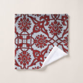 Turkish Rood Keramisch Bloemmotief Bad Handdoek (Wasdoekje)