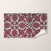 Turkish Rood Keramisch Bloemmotief Bad Handdoek (Handdoek)