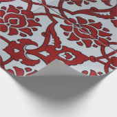 Turkish Rood Keramisch Bloemmotief Cadeaupapier (Hoek)