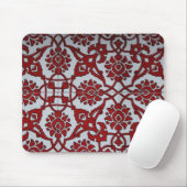 Turkish Rood Keramisch Bloemmotief Muismat (Met muis)