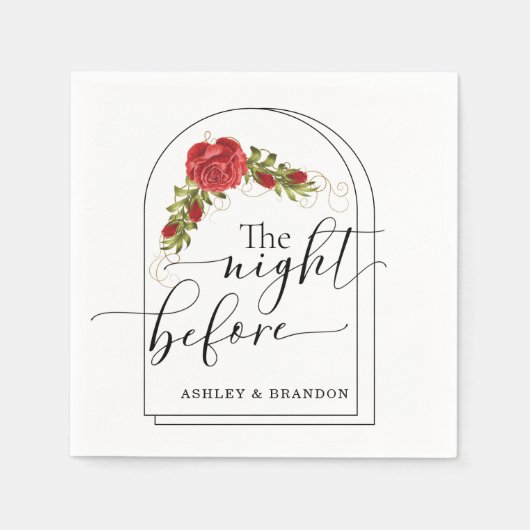 Turkish Rose Minimal Script De Nacht Voor Servet (Voorkant)