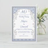 Turkish Royal Theme Wedding Invitation Kaart (Staand voorkant)
