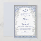 Turkish Royal Theme Wedding Invitation Kaart (Voorkant / Achterkant)