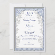 Turkish Royal Theme Wedding Invitation Kaart