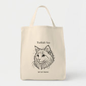 Turkish Van Portrait Tote Bag (Voorkant)