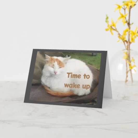 TURKISH VAN SAYS **GOODBYE ** AAN U KAART (Gele Bloem)