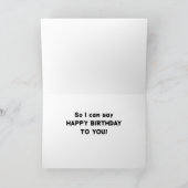 TURKISH VAN SAYS **MOOI BIRTHDAY VOOR U** KAART (Binnen)