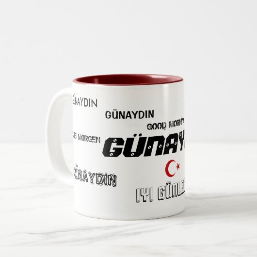 Turkiye Bardak Tweekleurige Koffiemok (Voorkant links)