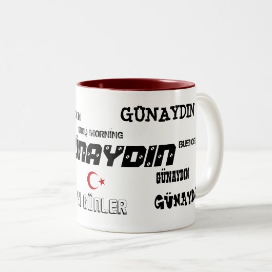 Turkiye Bardak Tweekleurige Koffiemok (Voorkant rechts)