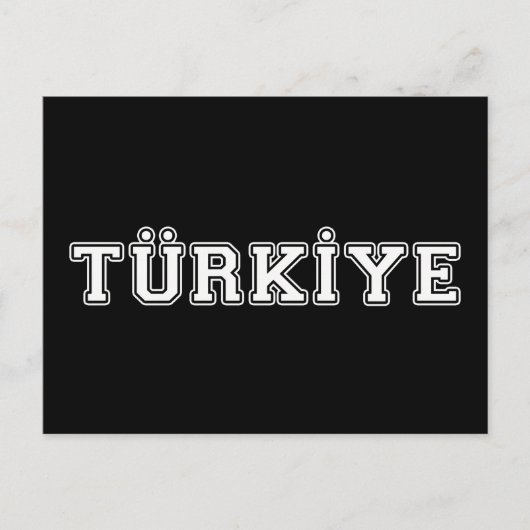 Türkiye Briefkaart (Voorkant)