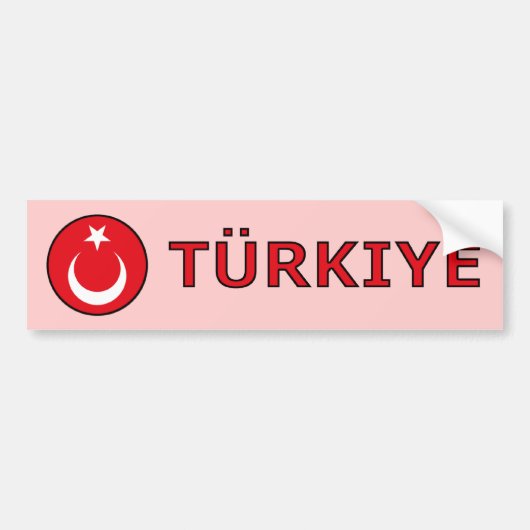 Turkiye Bumpersticker (Voorkant)