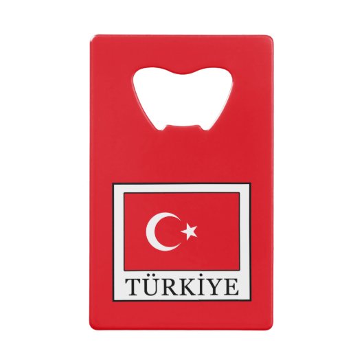 Türkiye Creditkaart Flessenopener (Voorkant)