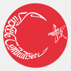 Türkiye Cumhuriyeti - Atatürk Ronde Sticker