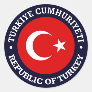 Turkiye Cumhuriyeti Ronde Sticker