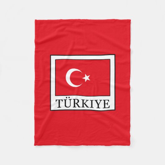 Türkiye Fleece Deken (Voorkant)