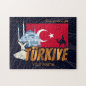 Türkiye Istanboel  Vlag Turkije Souvenir Legpuzzel (Horizontaal)