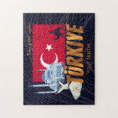 Türkiye Istanboel  Vlag Turkije Souvenir Legpuzzel (Verticaal)