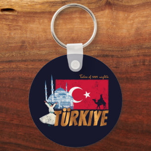 Türkiye Istanboel Vlag Turkije Souvenir Sleutelhanger
