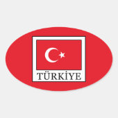 Türkiye Ovale Sticker (Voorkant)