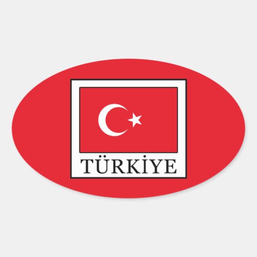 Türkiye Ovale Sticker (Voorkant)