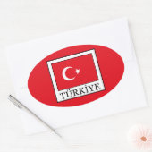 Türkiye Ovale Sticker (Envelop)