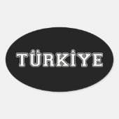 Türkiye Ovale Sticker (Voorkant)