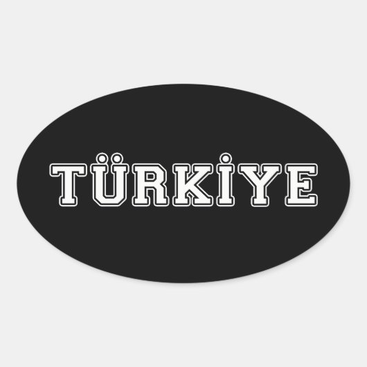 Türkiye Ovale Sticker (Voorkant)