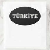 Türkiye Ovale Sticker (Tas)