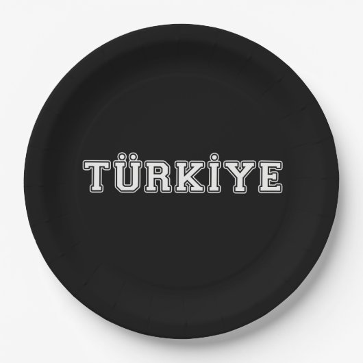 Türkiye Papieren Bordje (Voorkant)