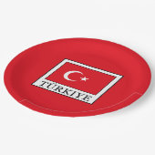 Türkiye Papieren Bordje (Gekanteld)