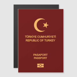 Türkiye passport magnetische uitnodiging