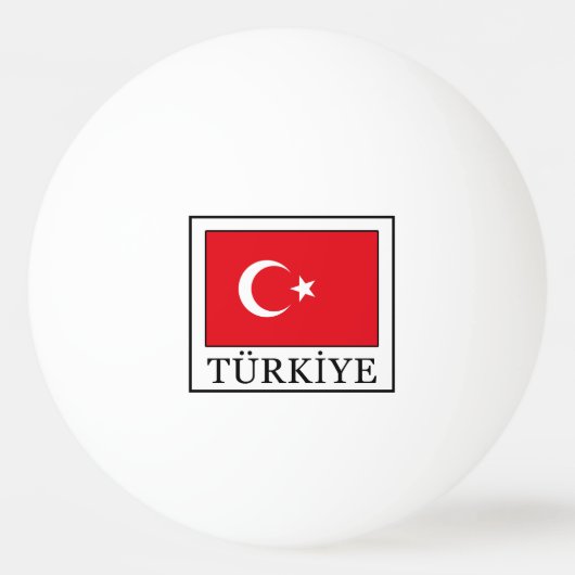 Türkiye Pingpongbal (Voorkant)