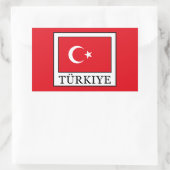 Türkiye Rechthoekige Sticker (Tas)