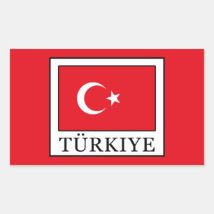 Türkiye Rechthoekige Sticker