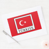 Türkiye Rechthoekige Sticker (Envelop)
