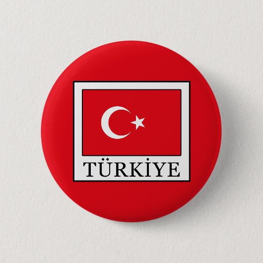 Türkiye Ronde Button 5,7 Cm (Voorkant)