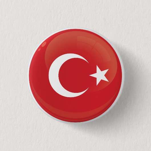 Turkiye Round Icon Flag Ronde Button 3,2 Cm (Voorkant)