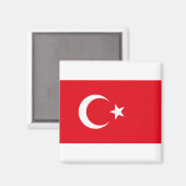 Türkiye - Turkije - vlag Magneet (Voorkant / Achterkant)