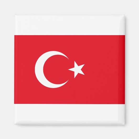 Türkiye - Turkije - vlag Magneet (Voorkant)