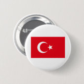 Türkiye - Turkije - vlag Ronde Button 5,7 Cm (Voorkant /achterkant)