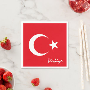 Türkiye & Turkse Vlag feestmode / sportfans Servet