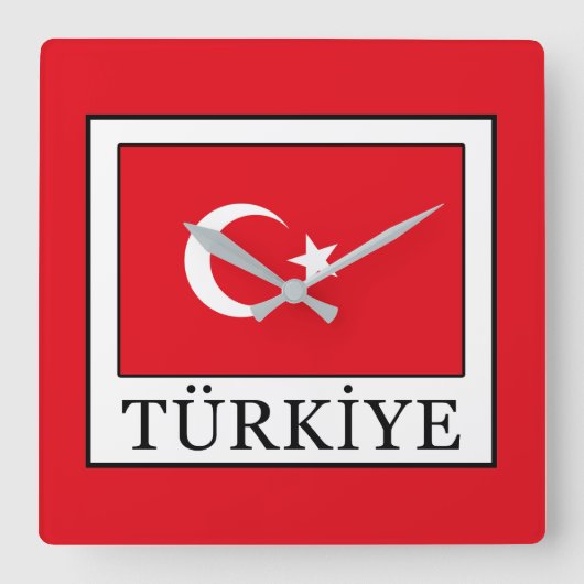 Türkiye Vierkante Klok (Voorkant)