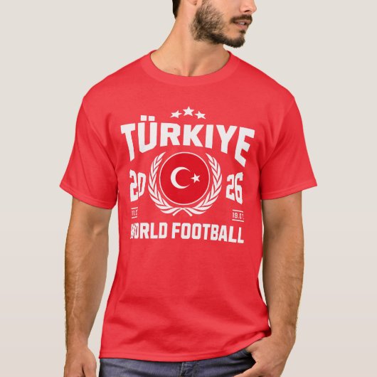 Turkiye Voetbal 2026 T-shirt (Voorkant)