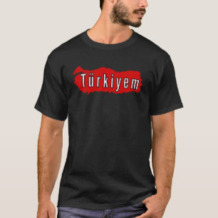 Türkiyem Turkije Vlag Türkiye Voetbal Turks Voetba T-shirt