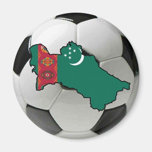 Turkmeens nationaal team magneet (Voorkant)