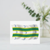 Turkmeense Vlag Ansichtkaart Briefkaart (Staand voorkant)