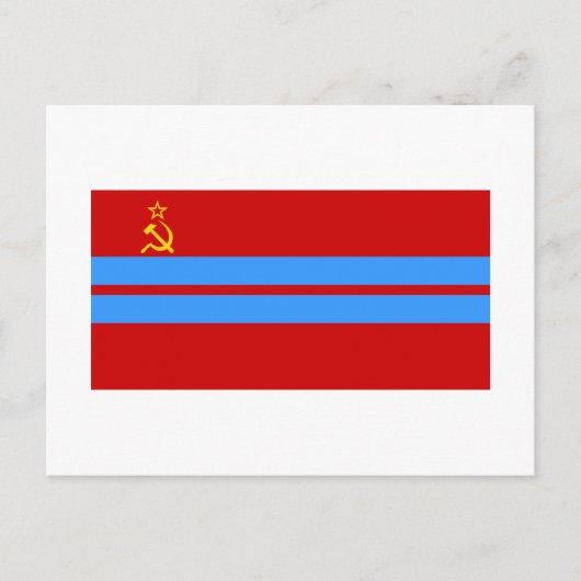Turkmen SSR-vlag Briefkaart (Voorkant)