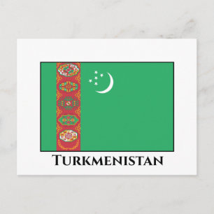 Turkmenistaanse vlag briefkaart