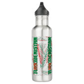 Turkmenistaanse vlag: een prachtig patriottisch waterfles  (Rechts)